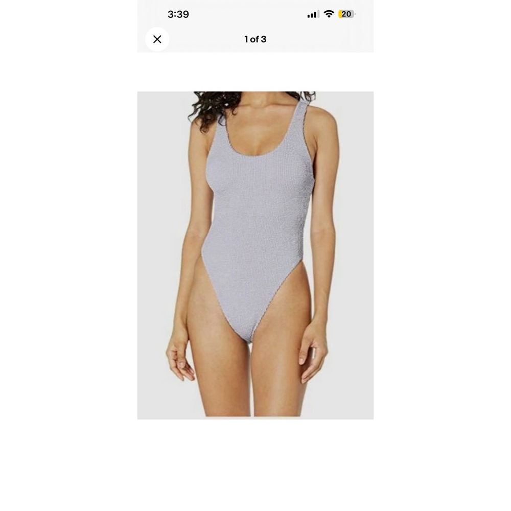 BCBGeneration Women's Purple Solid Swimwear One-Piece Swimsuit Size Large